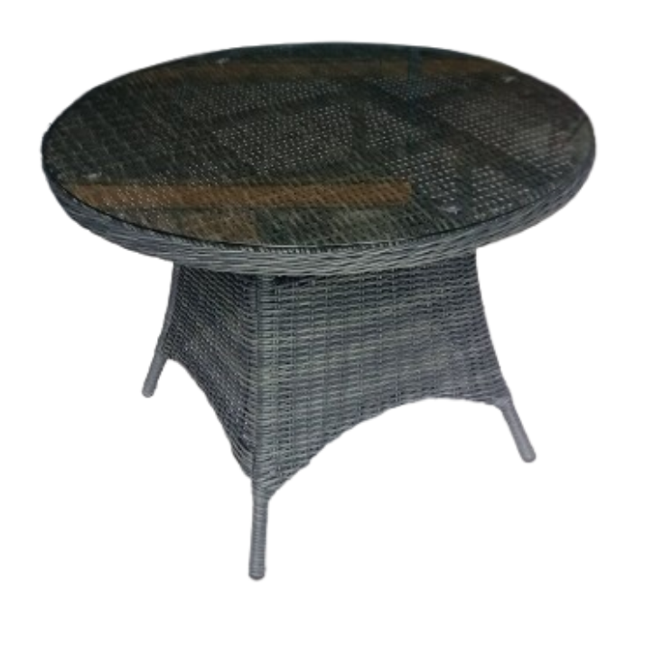 Papagayo Table Grey 100 + 4 Reclining Armchairs