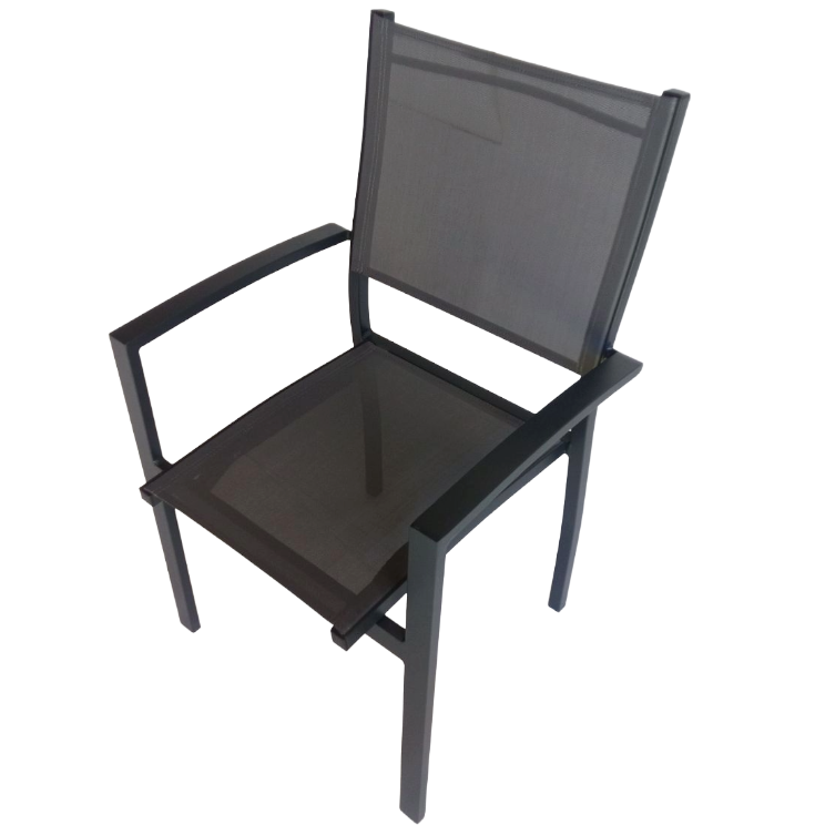 Canarias Aluminium Table 90 + 4  Canarias Grey Chairs