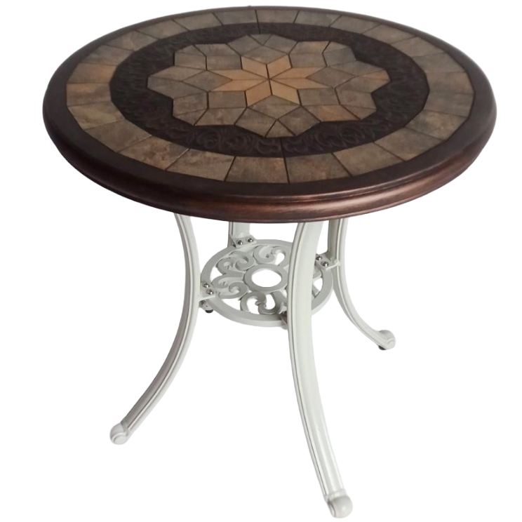 Mesa Canarias Arena Aluminio Blanca 60+ 2 Sillas Canarias