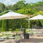 partes de una sombrilla de jardín