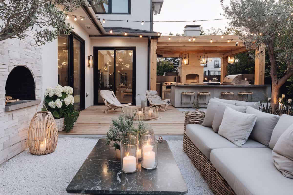 como decorar un patio exterior