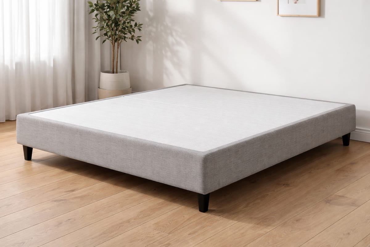 upholstered base or fixed bed base