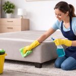 cómo limpiar una base tapizada