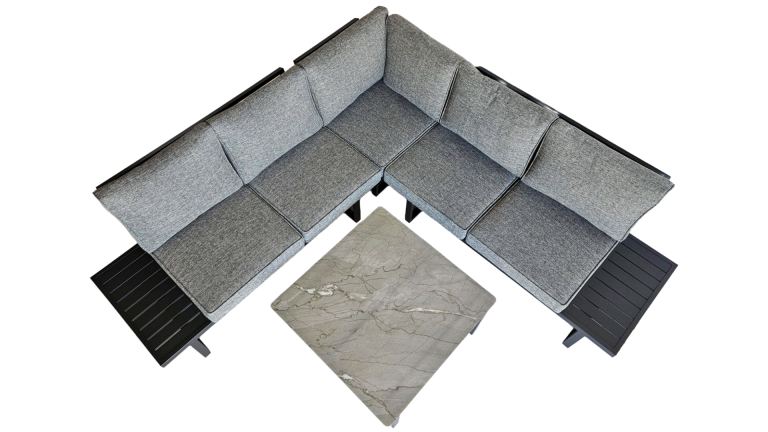 Verano Grey Corner Sofa Set