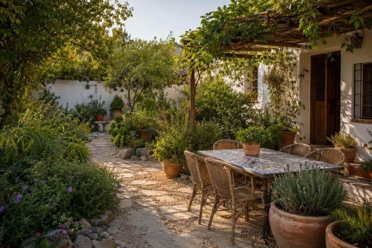 jardines rusticos con encanto