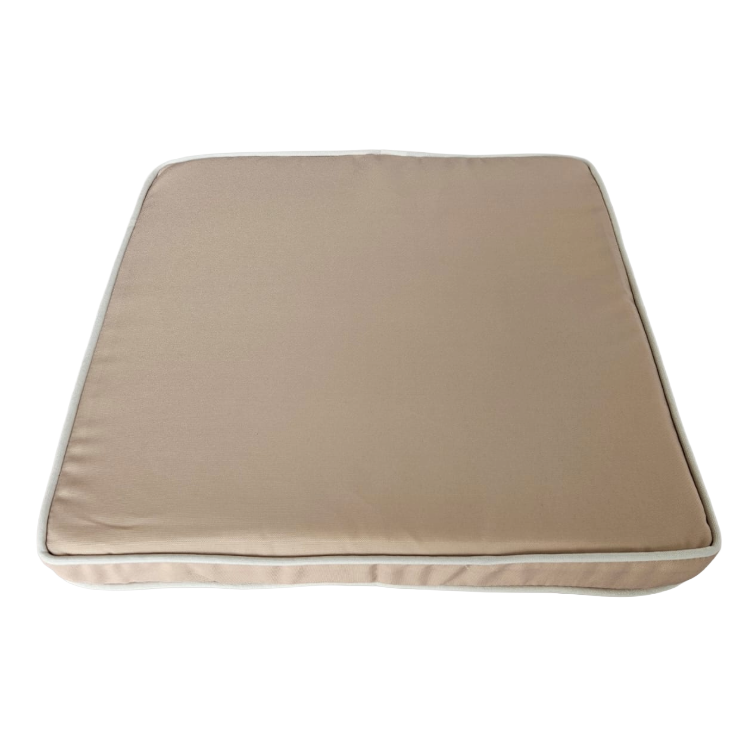 Cojín Asiento Solar Beis con Ribete